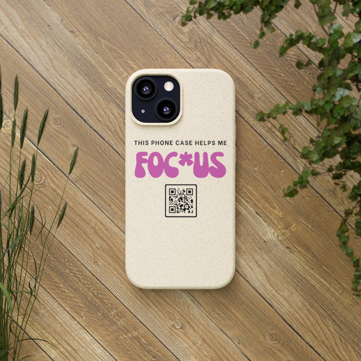Pink Focus - Biodegradable Phone Case