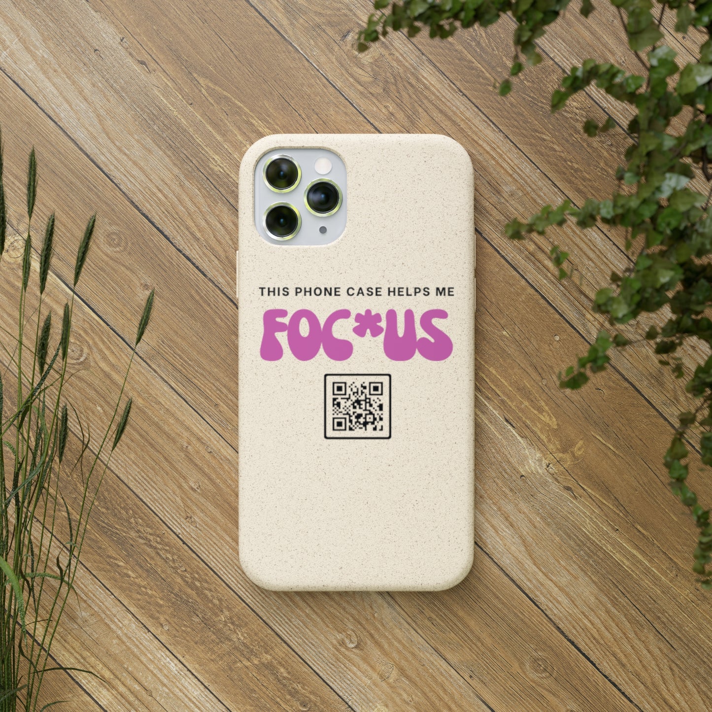 Pink Focus - Biodegradable Phone Case