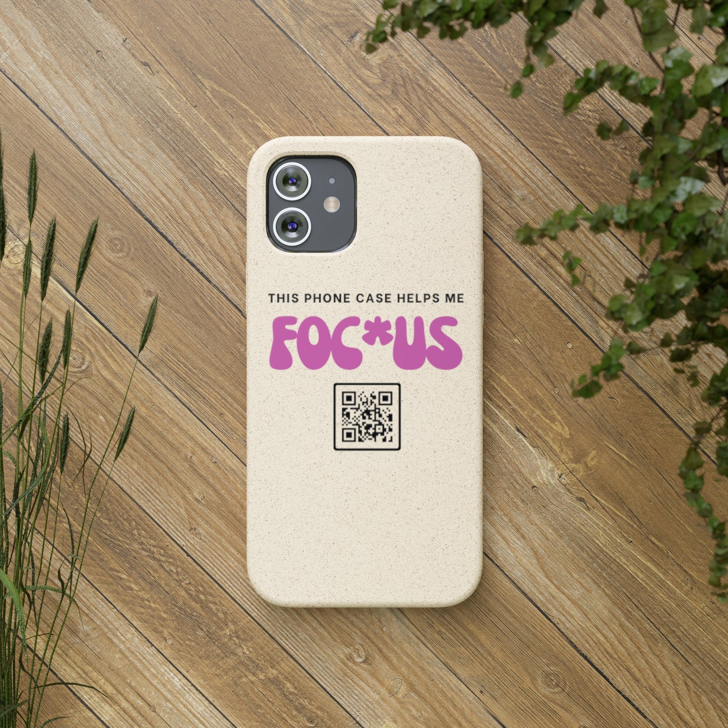 Pink Focus - Biodegradable Phone Case