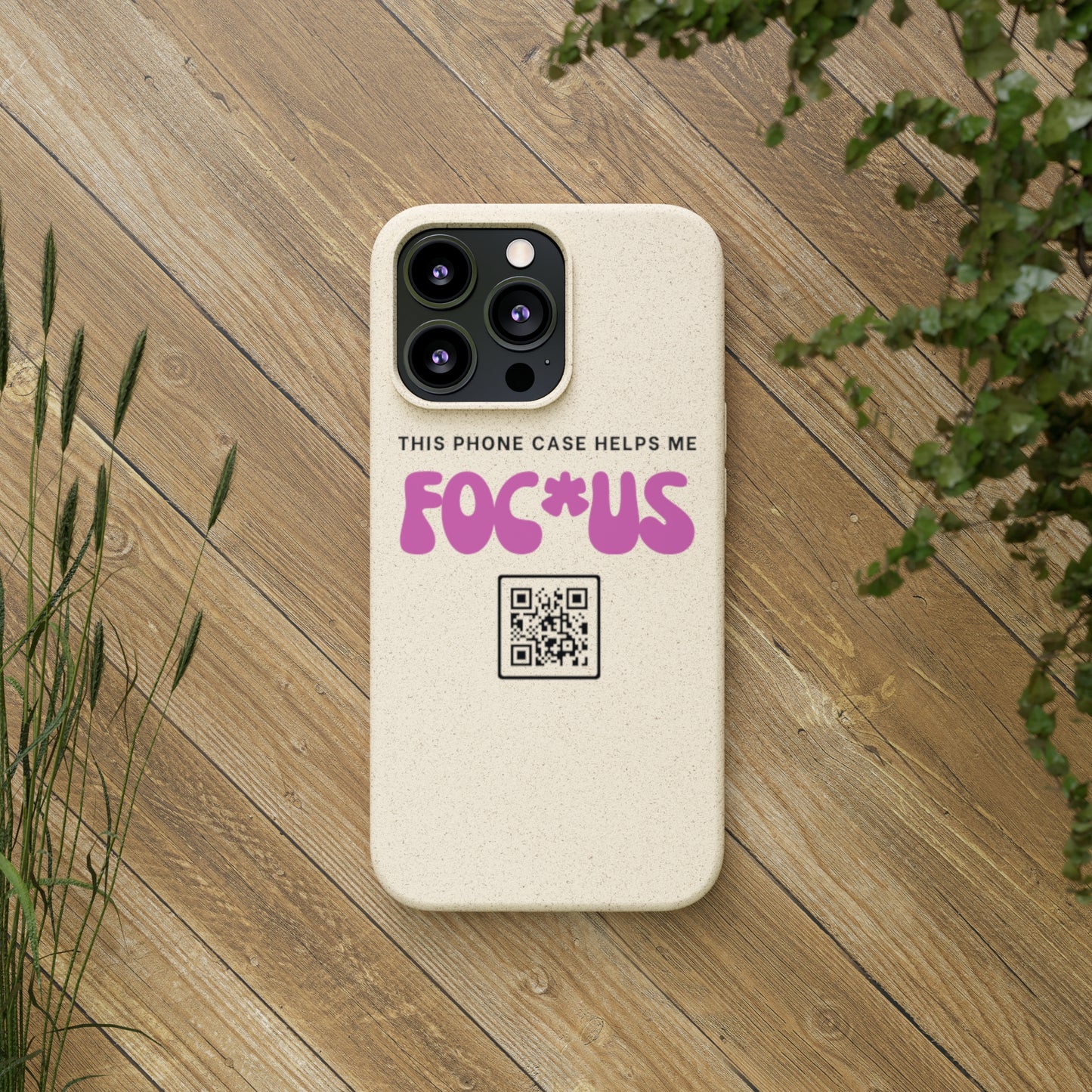 Pink Focus - Biodegradable Phone Case