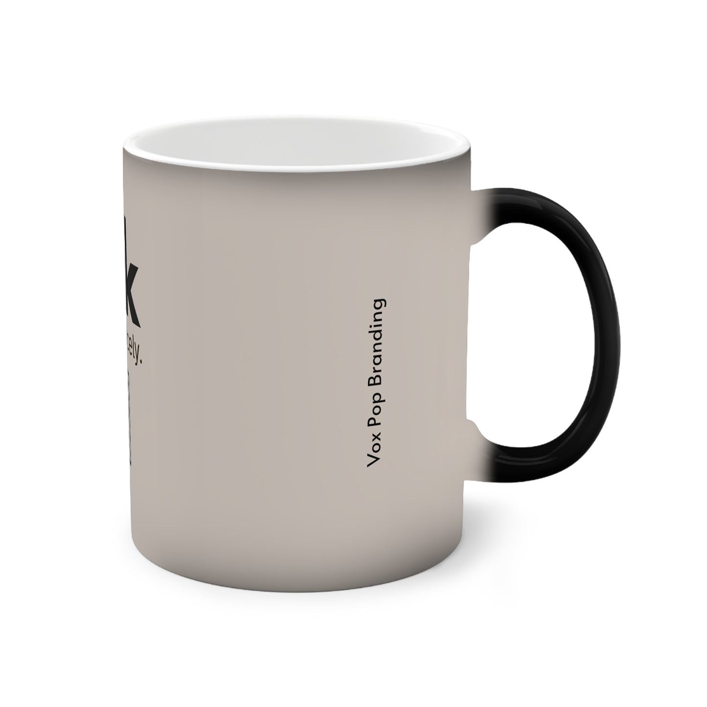 Talk Nicely Black - Color-Changing Mug, 11oz