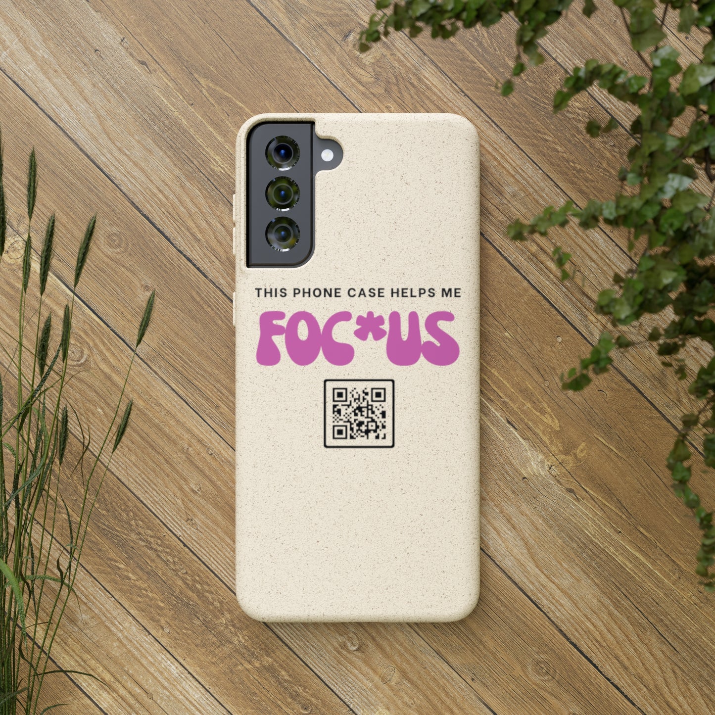 Pink Focus - Biodegradable Phone Case