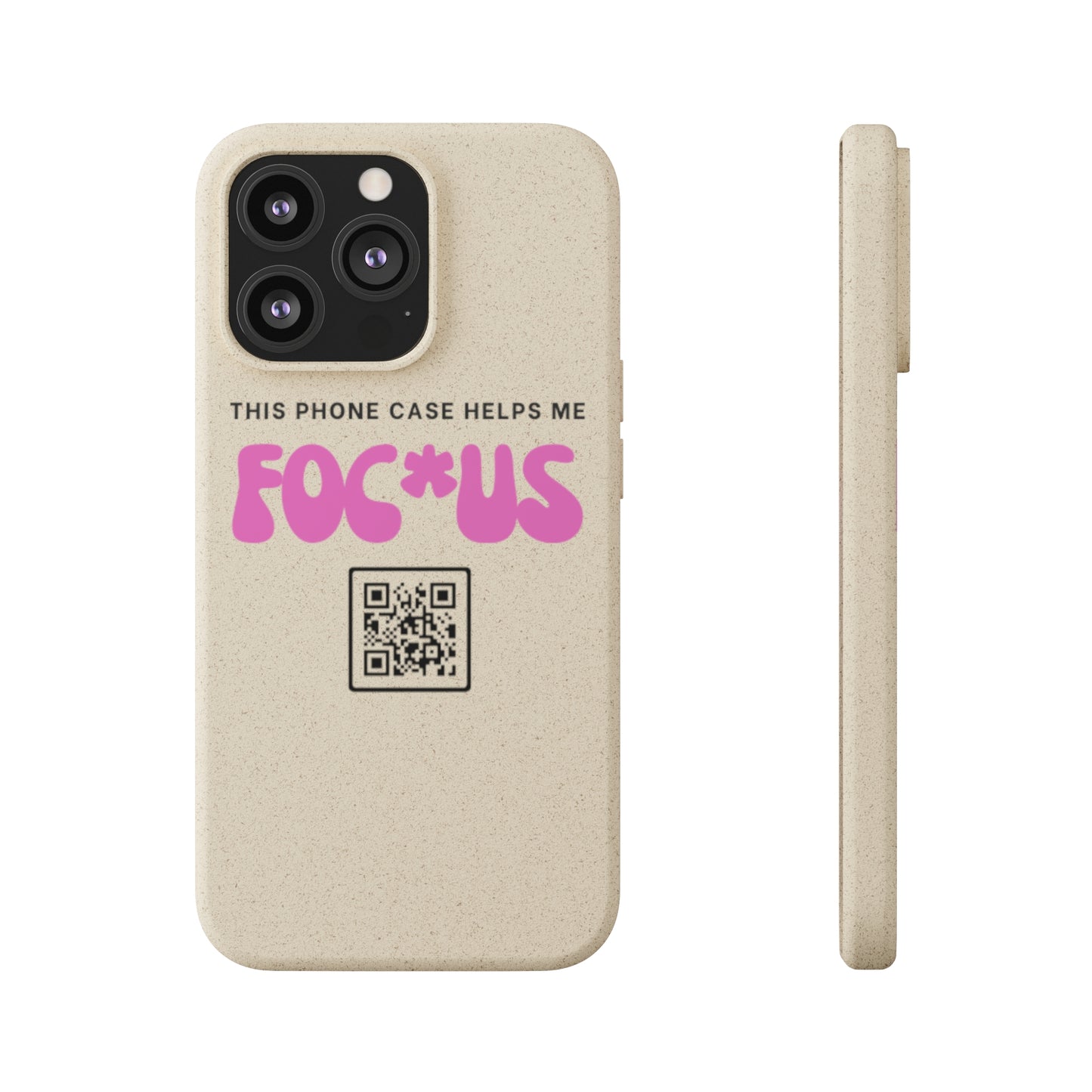 Pink Focus - Biodegradable Phone Case