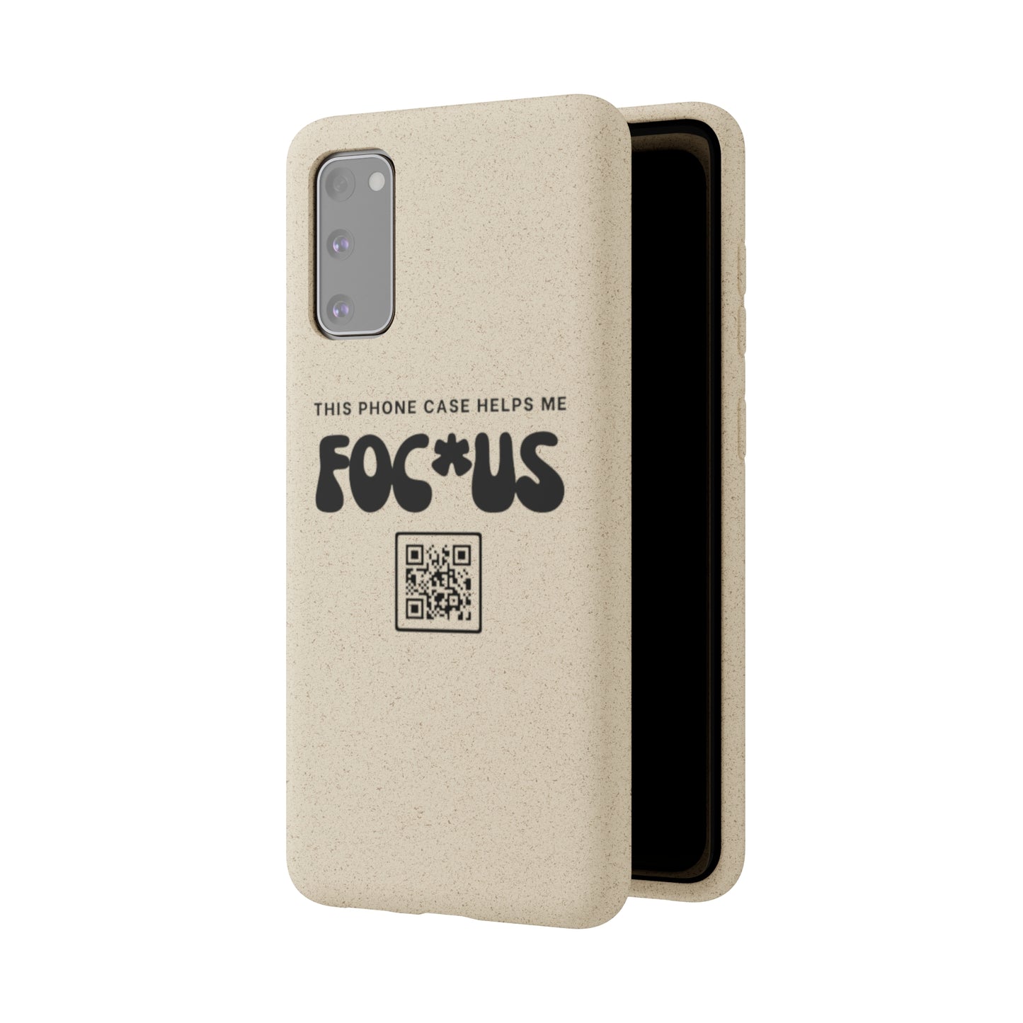Black Talk Nicely - Biodegradable Phone Case