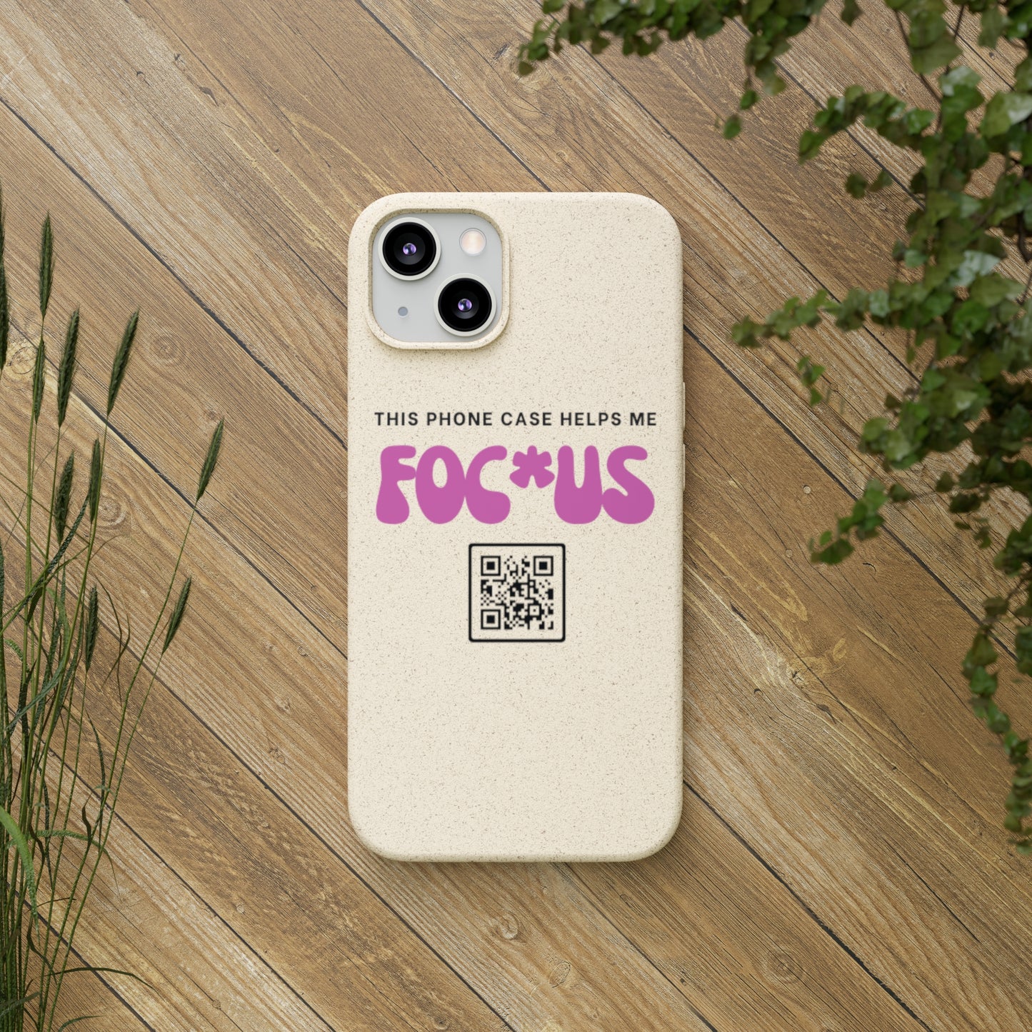 Pink Focus - Biodegradable Phone Case