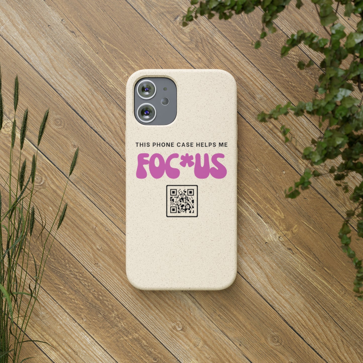 Pink Focus - Biodegradable Phone Case