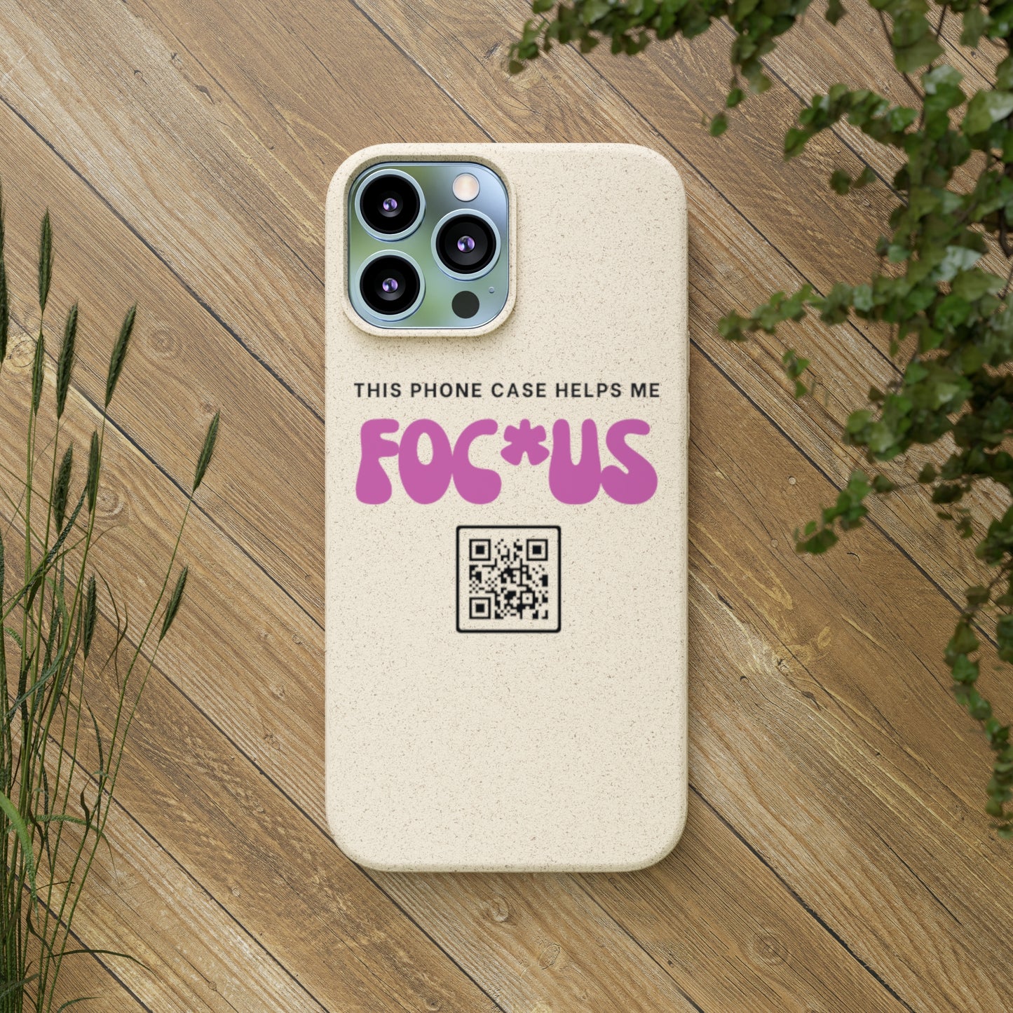 Pink Focus - Biodegradable Phone Case