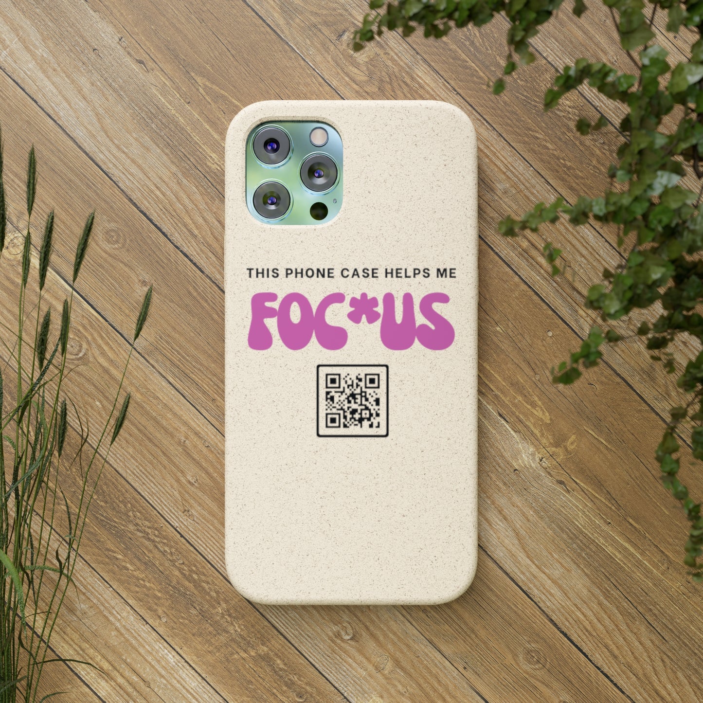 Pink Focus - Biodegradable Phone Case