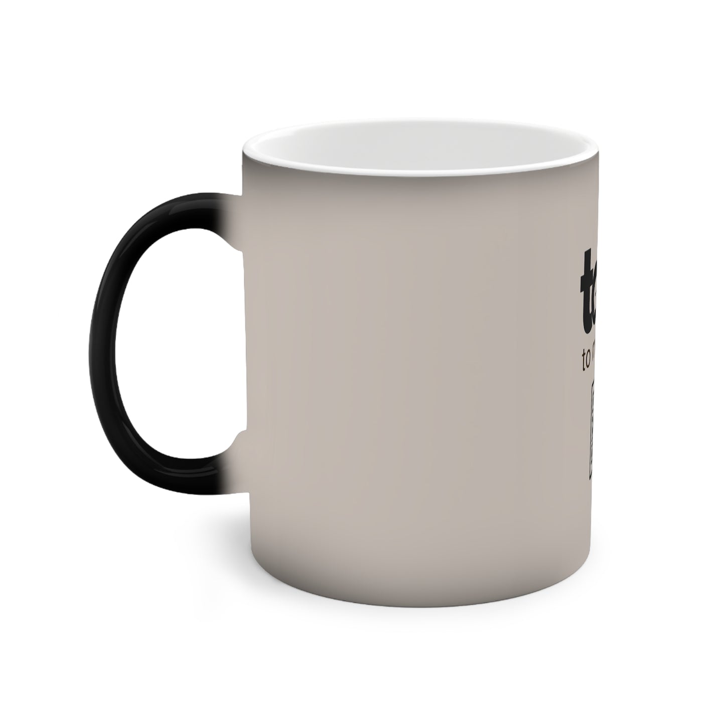 Talk Nicely Black - Color-Changing Mug, 11oz