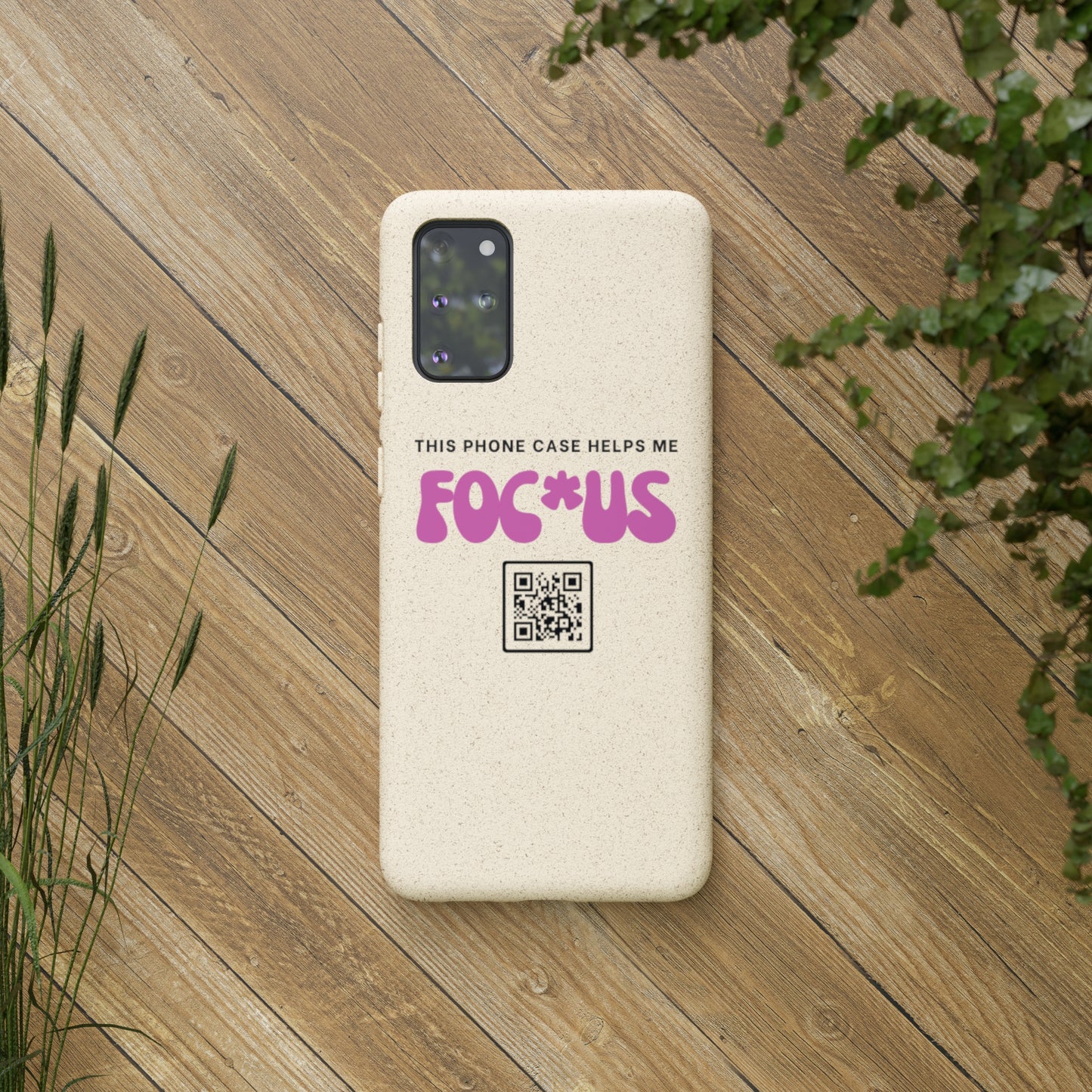 Pink Focus - Biodegradable Phone Case